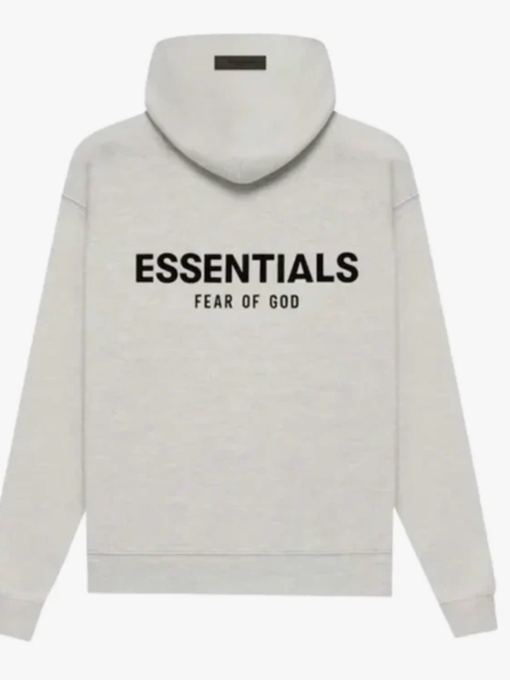 Fear of God ESSENTIALS Light oatmeal Back-Logo Hoodie size S